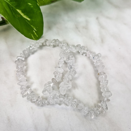 Bergkristall Splitterarmband